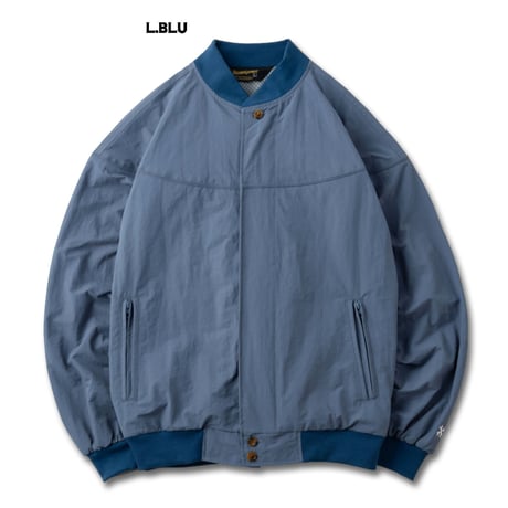 ☆セールプライス!!☆BLUCO(ブルコ) OL-31-005 NYLON DERBY JACKET 4色(BLK/BEG/CHL/L.BLU)