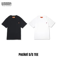 UNIVERSAL OVERALL(ユニバーサルオーバーオール) Pocket S/S TEE 2色(BLACK/WHITE)