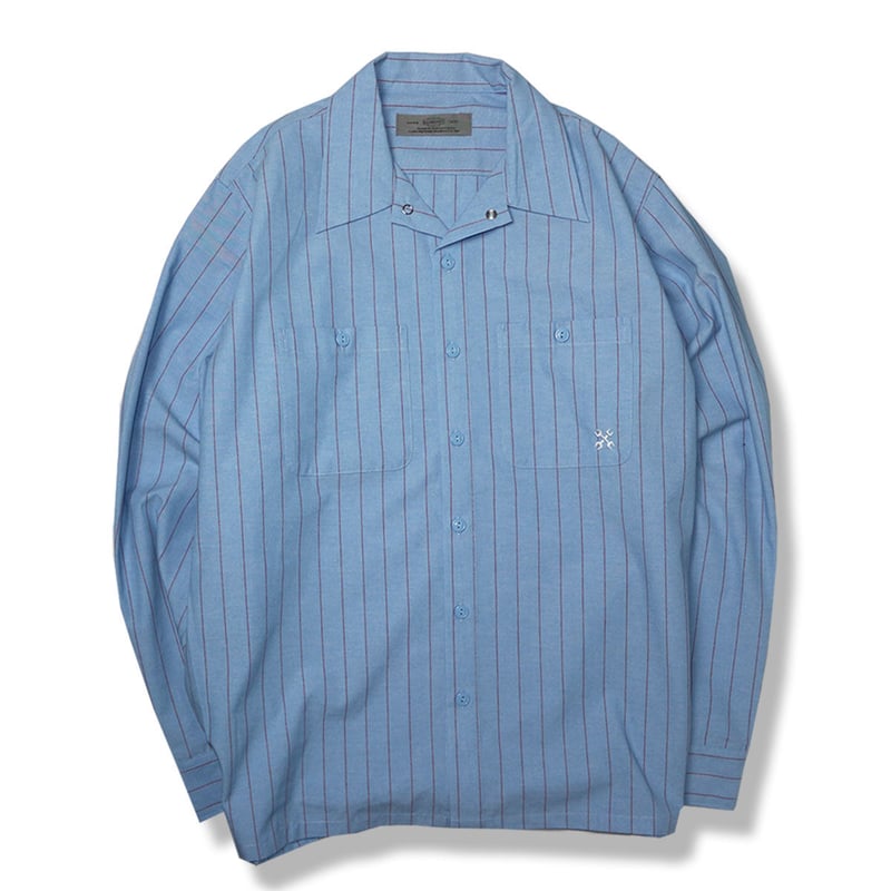 ブルコ] OL-0109 STANDARD WORK SHIRT L/S 7色(L.BLU/WHT/NVY/BLK/S.
