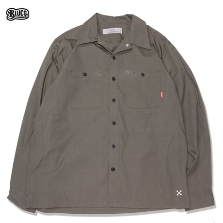 BLUCO(ブルコ)OL-109-021 STD WORK SHIRTS L/S 全3色(ブラック・グレー・ネイビー)