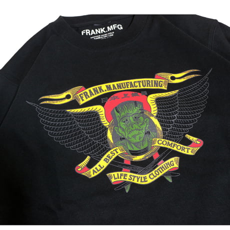 ☆セールプライス!! FRANK(フランク) L/S TEE’S -遊鷹- 2色(ブラック・ホワイト)