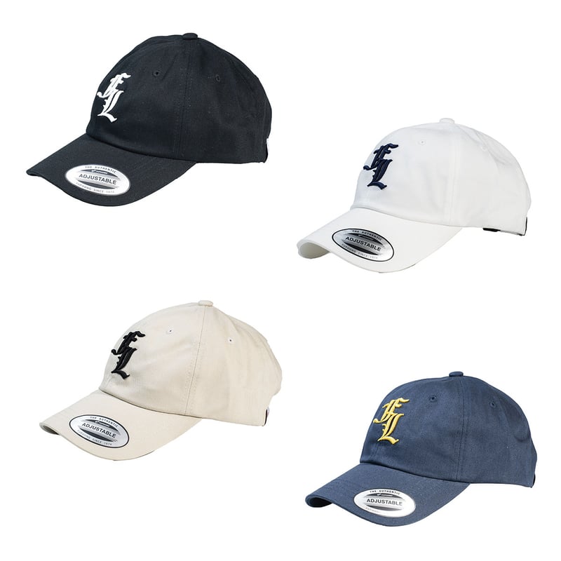 FLUTTER FL logo 6Panel CAP (BLACK/WHITE/L.BEIGE