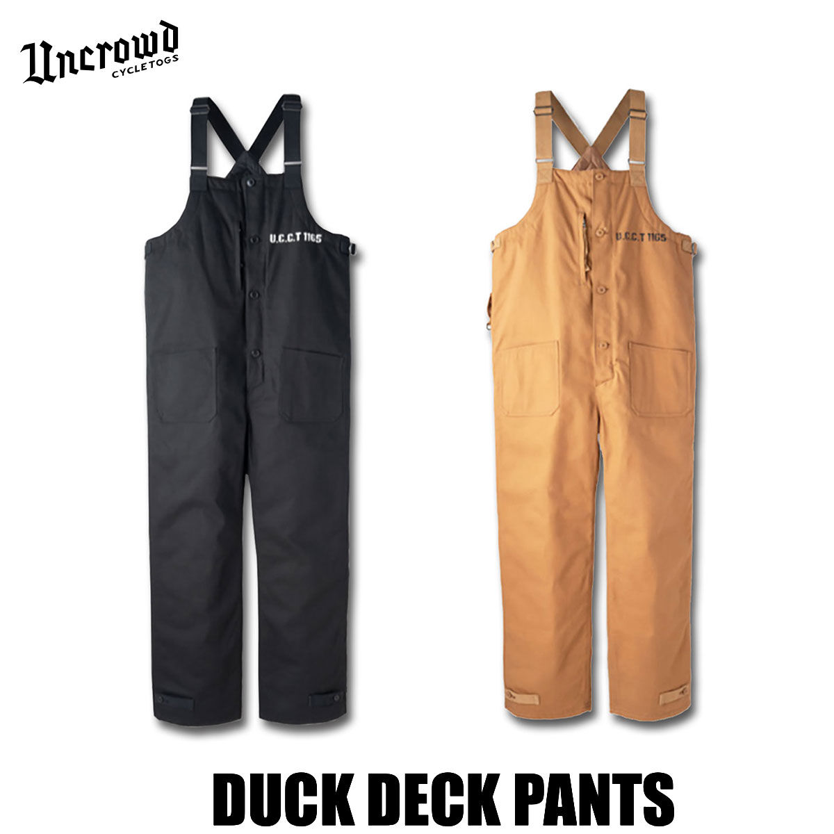 特価　UNCROWD DUCK OVERALL  アンクラウド　デッキパンツ　Lサイズが合いそうな方