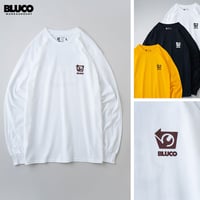 ☆セールプライス!!☆BLUCO(ブルコ) OL-1208 PRINT L/S TEE -B- 4色(WHT-BGD/WHT-BLK/BLK/GLD)