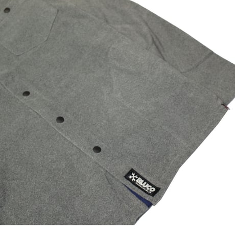BLUCO(ブルコ) OL-076-022 MICRO FLEECE SHIRTS 2色(BLK/GRY)