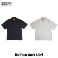 UNIVERSAL OVERALL(ユニバーサルオーバーオール) Uni Ease Work Shirt 2色(BLACK・ICE BLUE)