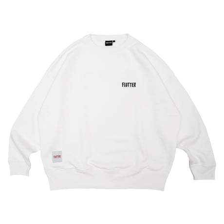 FLUTTER(フラッター) Og Logo B/S Sweat 4色(BLACK/ASH/NAVY/WHITE)