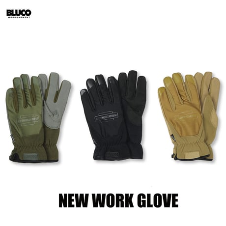 BLUCO(ブルコ) OL-302 NEW WORK GLOVE 3色(ブラック・オリーブ・コヨーテ)