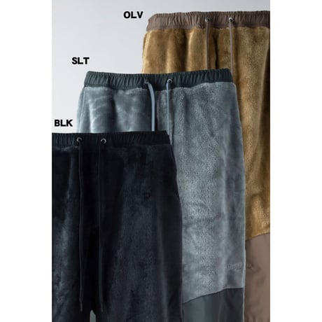 ☆セールプライス!!☆UNCROWD(アンクラウド) UC-505-022 MILITARY FLEECE PANTS 3色(BLK/OLV/SLT)