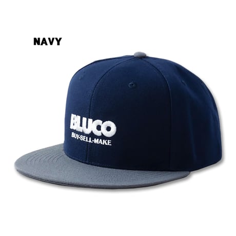 BLUCO(ブルコ) OL-61-019 6-PANEL CAP -LOGO- 4色(BLK/NVY/GRY/BRN)