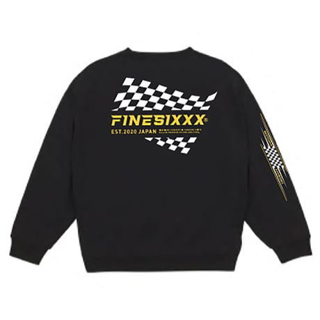 FINESIXXX(ファインシックス) FINE-FLAG GRAPHIC SWEAT 2色(ブラック/グレー)