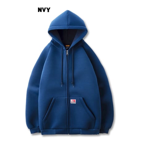 BLUCO(ブルコ) OL-13-020 BONDING KNIT ZIP HOODIE 3色(CAM/NVY/BLK)