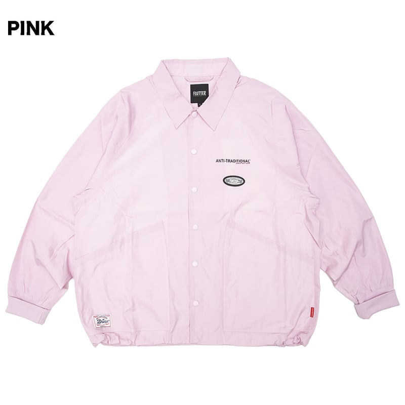 FLUTTER フラッター　コーチジャケット Lバイカー FLUTTER(フラッター) The Dress Nylon Coach Jacket 4色(