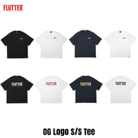 FLUTTER OG Logo S/S Tee 4色(ブラック/ホワイトxレッド/ネイビー/ホワイトxブラック)