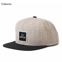 ☆セールプライス!! BRIXTON(ブリクストン) ALPHA SQUARE MP SNAPBACK ヘザーグレー