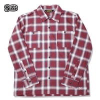 ☆セールプライス!!☆BLUCO(ブルコ)OL-047-018 OMBRE CHECK SHIRTS レッド