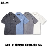 BLUCO(ブルコ) OL-21-019 ストレッチ サマーコールシャツ S/S 4色(BLACK/BLUE/GRAY/IVORY)