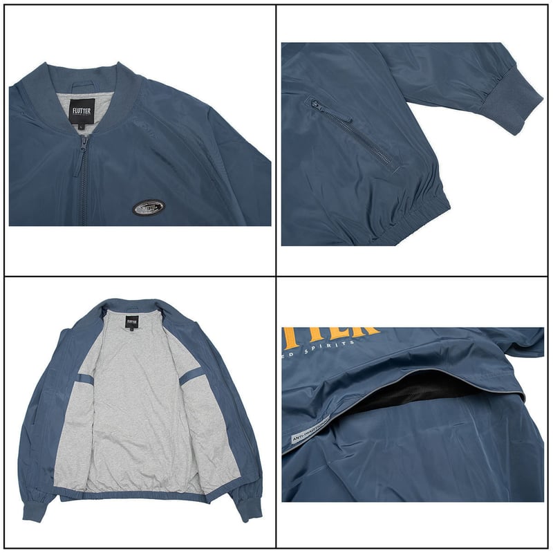 FLUTTER(フラッター) OG LOGO BOMBER JACKET 3色(BLACK/S