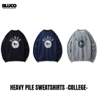 ☆セールプライス!!☆BLUCO(ブルコ) OL-13-012 HEAVY PILE SWEATSHIRTS -COLLEGE- 3色(BLK/NVY/GRY)