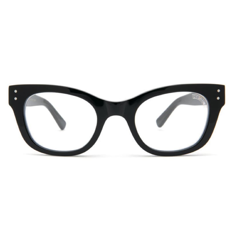 UNCROWD(アンクラウド) PRELUDE ブラックフレームxクリアレンズ | Pins