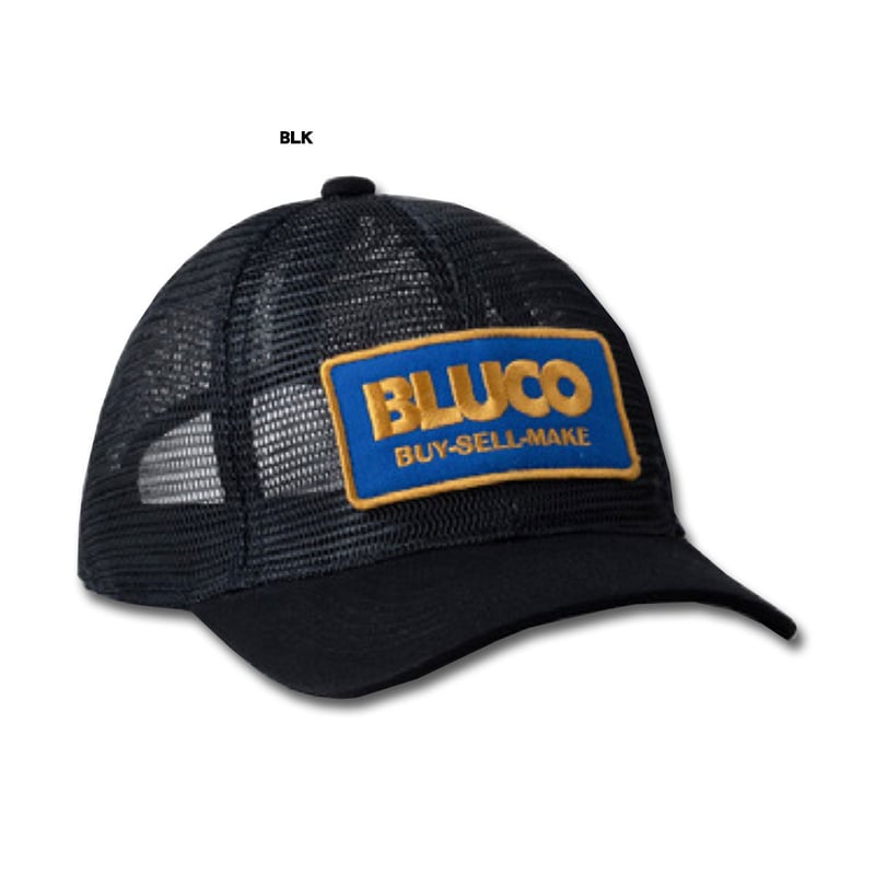 BLUCO(ブルコ) OL-1408 FULL MESH CAP 4色(GRY-BLK/BLK