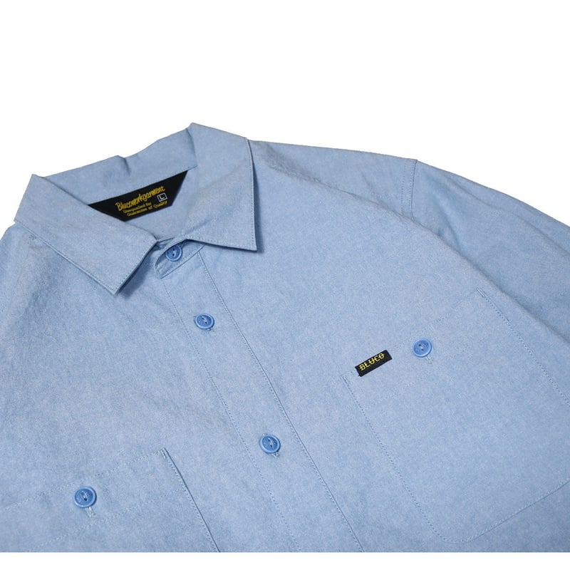BLUCO(ブルコ) OL-1121 CAMBRAY WORK SHIRT 3色(NVY/BL