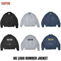 FLUTTER(フラッター) OG LOGO BOMBER JACKET 3色(BLACK/S･GRAY/NAVY)