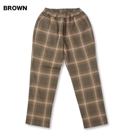 ☆セールプライス20%OFF!! BLUCO(ブルコ) OL-41-044 OMBRE CHECK WARM EASY PANTS 2色(BLACK/BROWN)