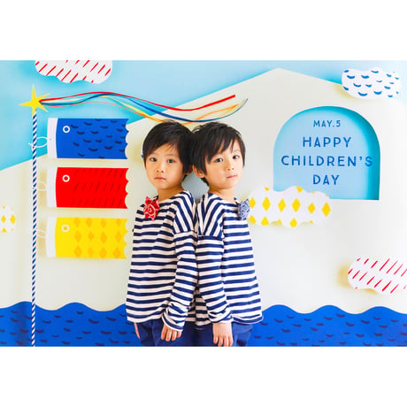 おうち写真館  こいのぼり  ＊名入れ無し( SEA/SUN  2色展開) 【Lサイズ】