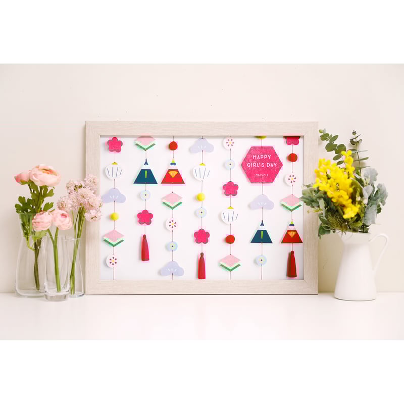 額入り：名入れ無し】 雛人形ポスター shiro [送料無料] | gracocoro