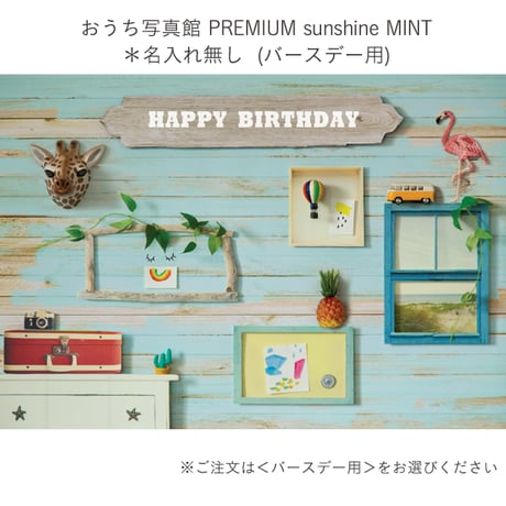 おうち写真館PREMIUM  sunshine MINT　＊名入れ無し