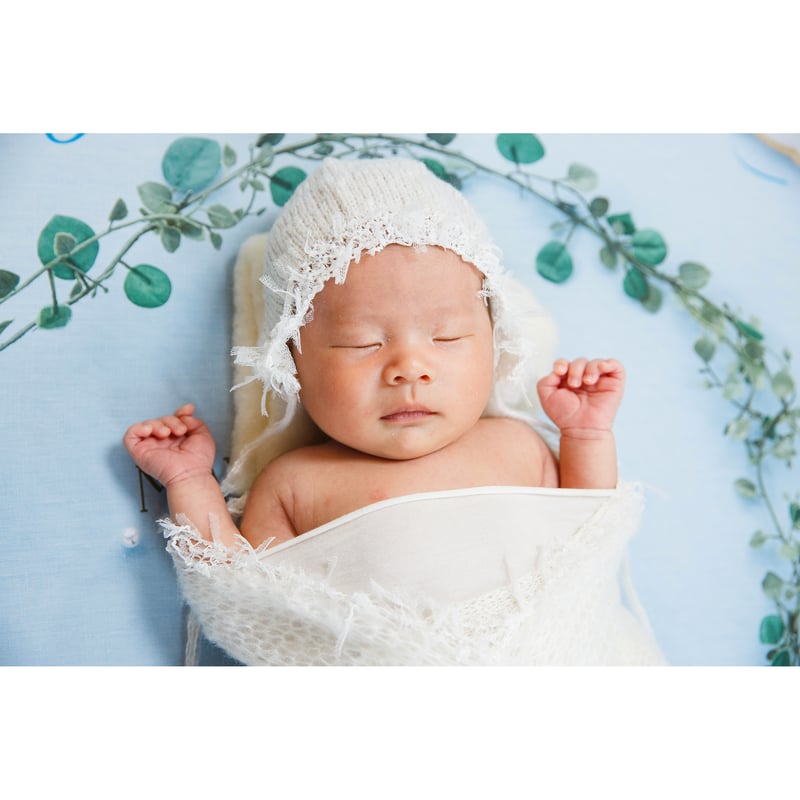 おうち写真館 happy-cookie GENTLE BLUE ＊名入れあり | gra