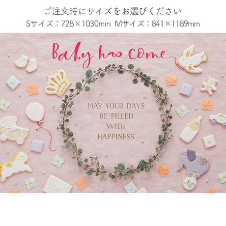 おうち写真館   happy-cookie  SWEET PINK　＊名入れ無し
