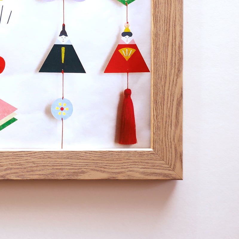 新品未使用　グラこころ　節句　こいのぼり　額入り　名入れ無し 額入り：名入れ無し】 雛人形ポスター shiro [送料無料] | gracocoro