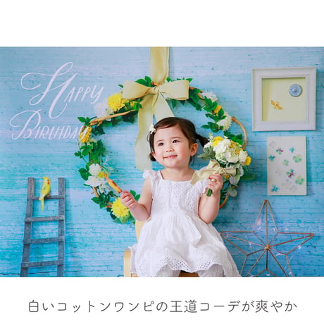 おうち写真館PREMIUM  happiness GREEN　＊名入れ無し