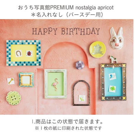 おうち写真館PREMIUM  nostalgia apricot　＊名入れ無し