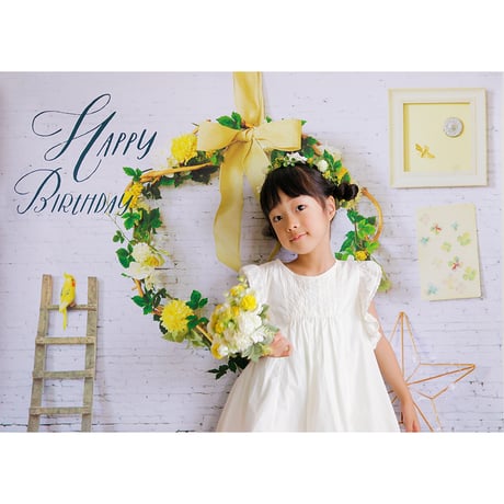 おうち写真館PREMIUM  happiness WHITE　＊名入れ無し
