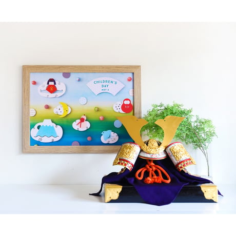 【額入り：名入れ無し】金太郎ポスター（misora/akatsuki 2色展開）　[送料無料]