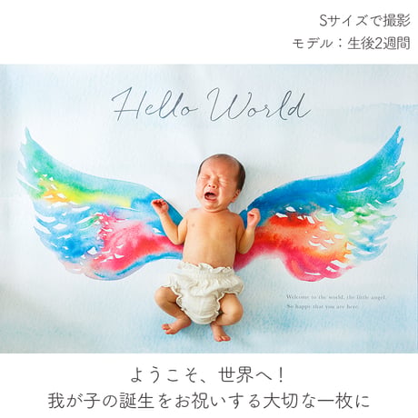 おうち写真館  Lovely  angel　＊名入れ無し