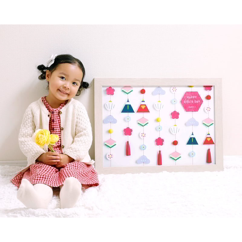 額入り：名入れ無し】 雛人形ポスター shiro [送料無料] | gracocoro