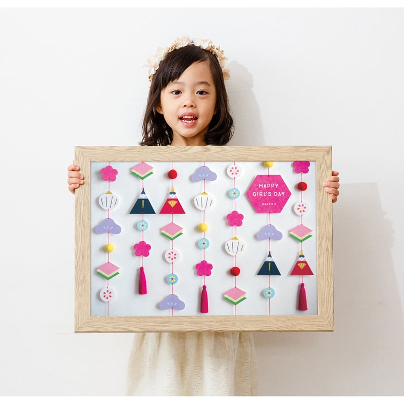 額入り：名入れ無し】 雛人形ポスター shiro [送料無料] | gracocoro