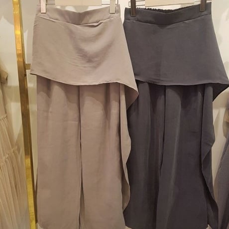 巻スカート風レーヨンパンツ