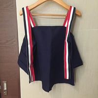 トリコロールオフショルダー