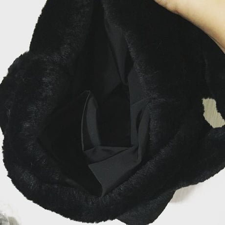 女性自身掲載品☆ブラウンファーバッグ