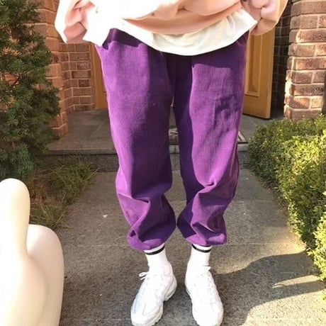 コーデュロイハイウェストパンツ