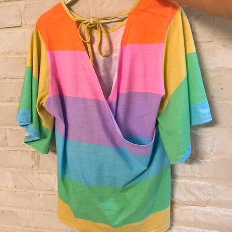 パステルレインボーTシャツ☆ladies