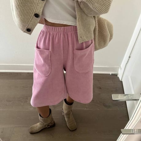 コーデュロイバミューダパンツ