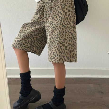レオパードバミューダパンツ