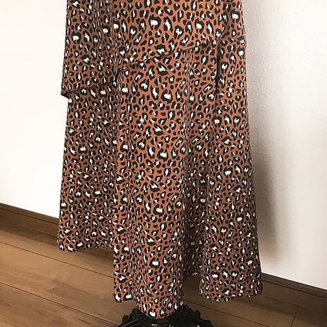 レオパードロングスカート