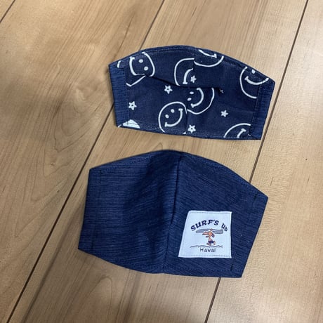 KIDSマスク☆インディゴブルー×スヌーピー